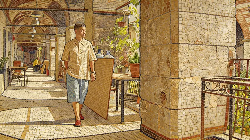 Mosaic arcade